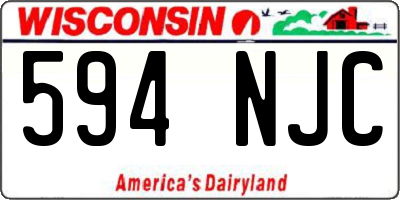 WI license plate 594NJC