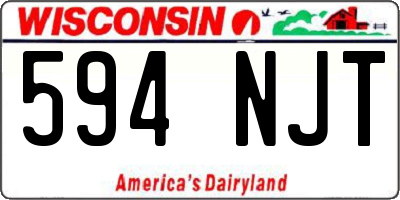 WI license plate 594NJT