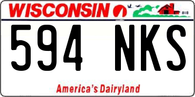 WI license plate 594NKS