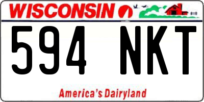 WI license plate 594NKT