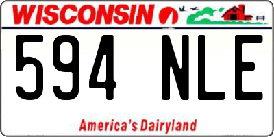 WI license plate 594NLE