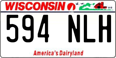 WI license plate 594NLH