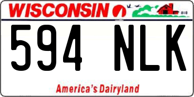 WI license plate 594NLK