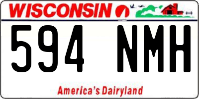 WI license plate 594NMH