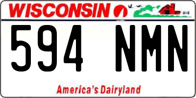 WI license plate 594NMN