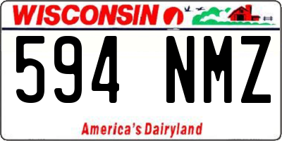 WI license plate 594NMZ