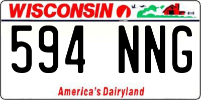 WI license plate 594NNG