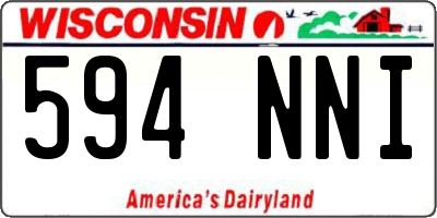 WI license plate 594NNI