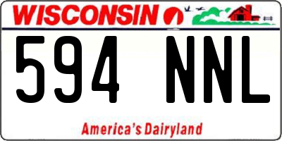 WI license plate 594NNL