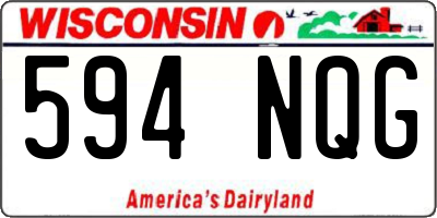 WI license plate 594NQG