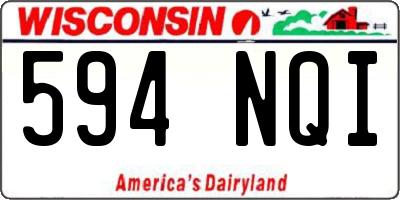 WI license plate 594NQI