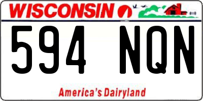 WI license plate 594NQN