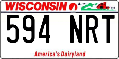 WI license plate 594NRT