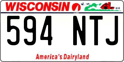 WI license plate 594NTJ