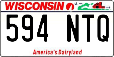 WI license plate 594NTQ