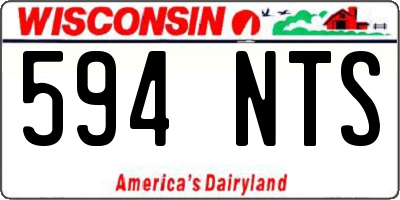 WI license plate 594NTS
