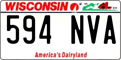 WI license plate 594NVA