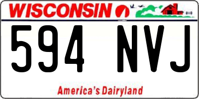 WI license plate 594NVJ