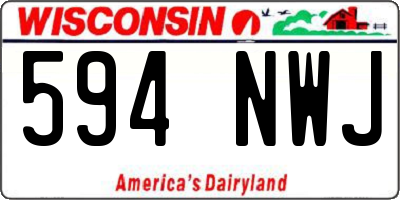 WI license plate 594NWJ