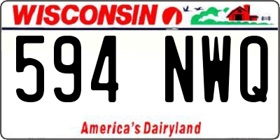 WI license plate 594NWQ