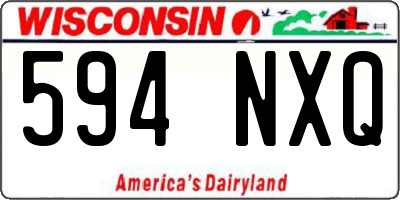 WI license plate 594NXQ