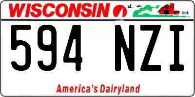 WI license plate 594NZI