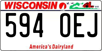 WI license plate 594OEJ