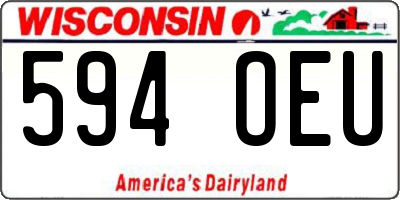 WI license plate 594OEU