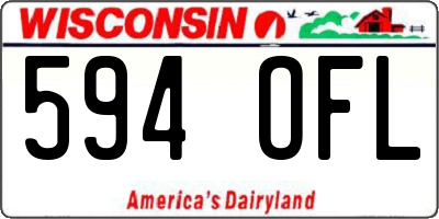 WI license plate 594OFL