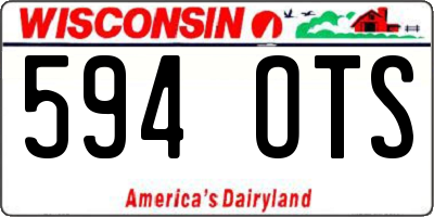 WI license plate 594OTS
