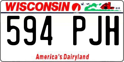 WI license plate 594PJH