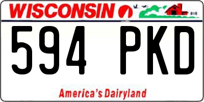 WI license plate 594PKD