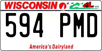 WI license plate 594PMD