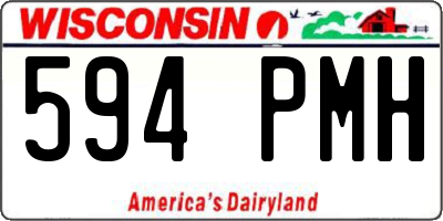 WI license plate 594PMH