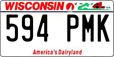 WI license plate 594PMK