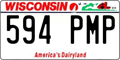 WI license plate 594PMP