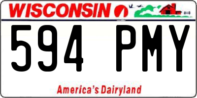 WI license plate 594PMY