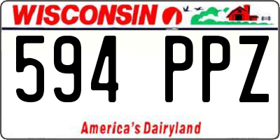 WI license plate 594PPZ