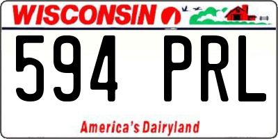 WI license plate 594PRL
