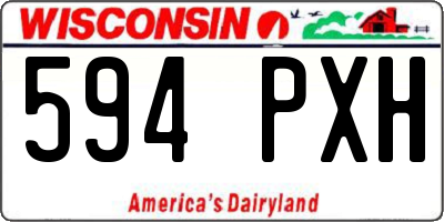 WI license plate 594PXH