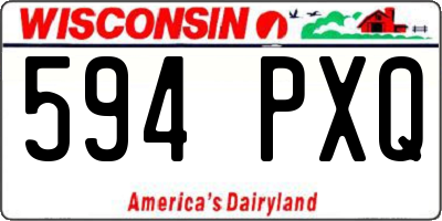 WI license plate 594PXQ