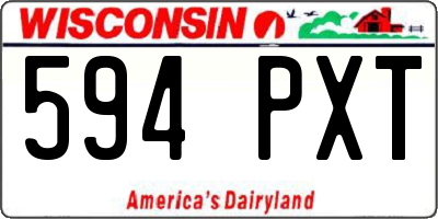 WI license plate 594PXT
