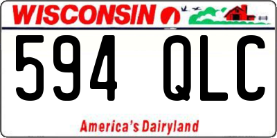 WI license plate 594QLC
