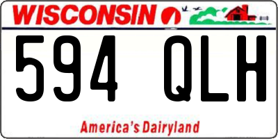 WI license plate 594QLH