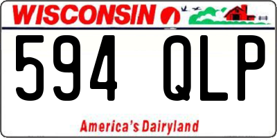 WI license plate 594QLP