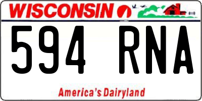 WI license plate 594RNA