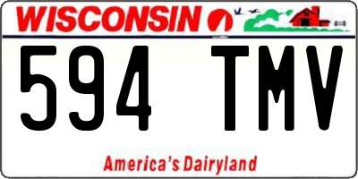 WI license plate 594TMV