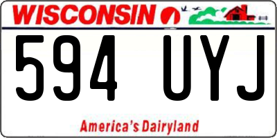 WI license plate 594UYJ