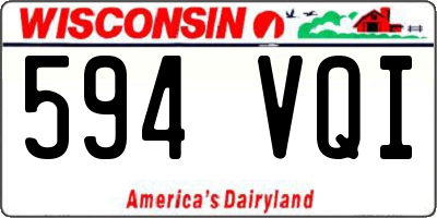 WI license plate 594VQI