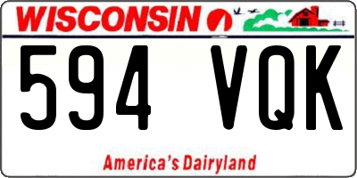 WI license plate 594VQK